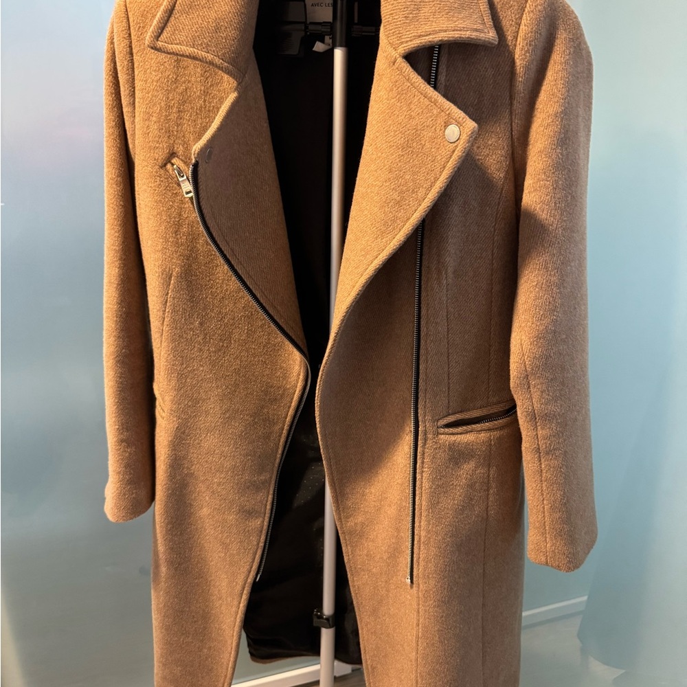 Avec Les Filles Camel Trench Coat